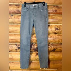 Madewell High Riser High Waist Skinny Gray Wash Jeans Size 27